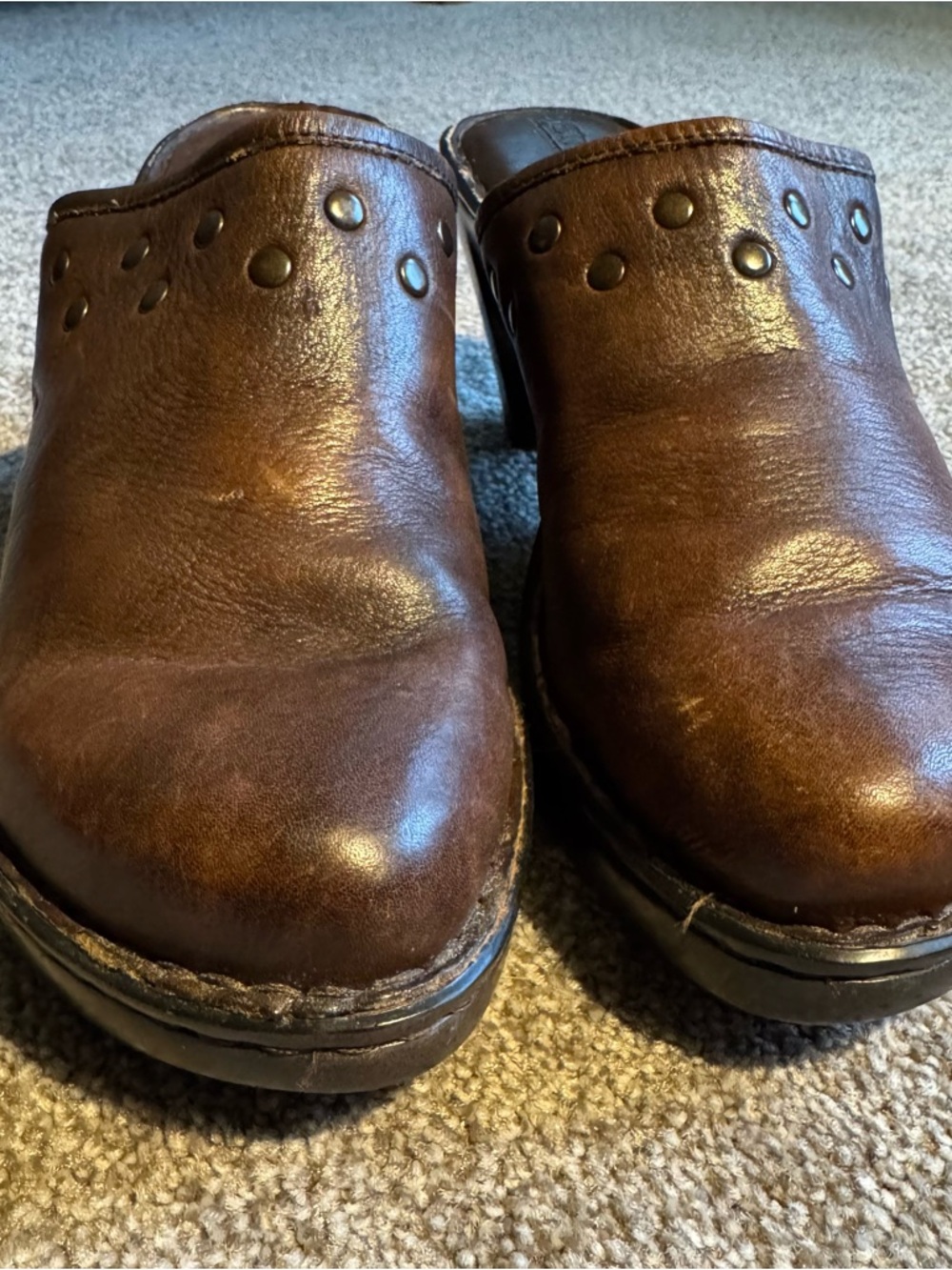 Born Clog Mule with a Heel in a Rich Brown Size 9 - Business Casual, Cottagecore - Picture 6 of 15